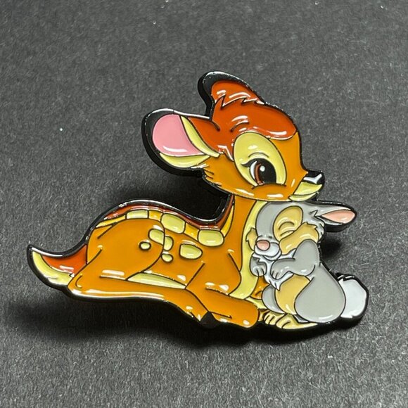 Bambi Thumper Lapel Pin Deer Rabbit Friends Badge Brooch Accessories Jewelry Pin - Picture 7 of 9